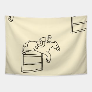 Background design pattern, horse rider, horse racing, horse, competition event, sport Tapestry