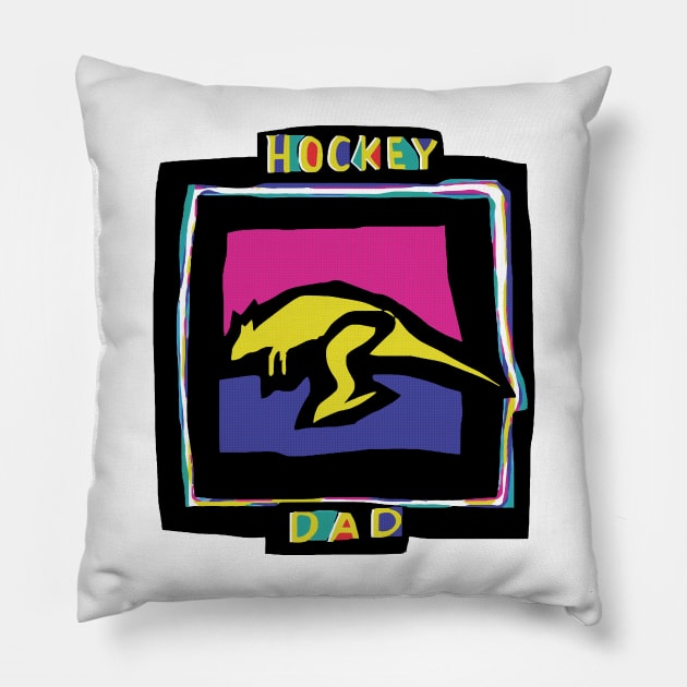 HOCKEY DAD Pillow by troygmckinley