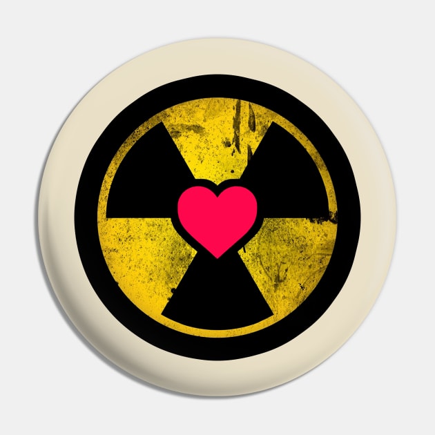 Proton Heart Pin by geeklyshirts