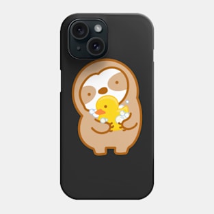 Cute Rubber Duckie Bath Time Sloth Phone Case