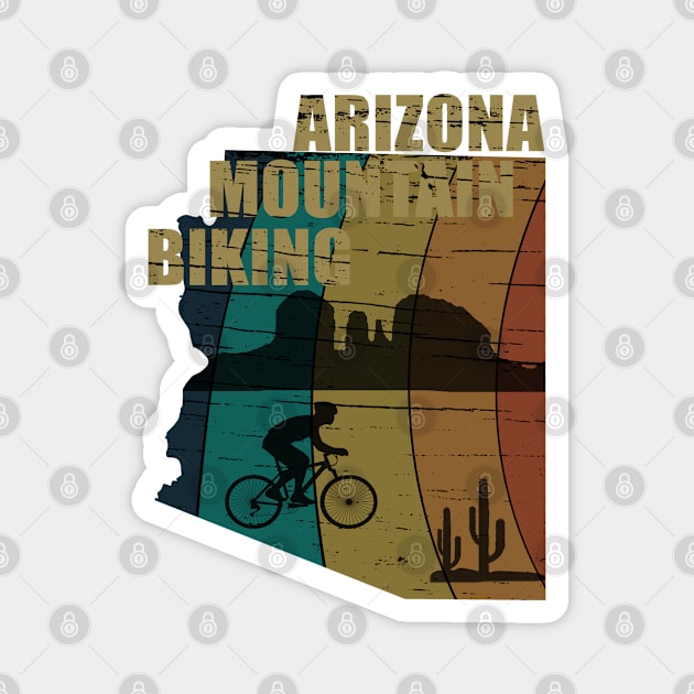 arizona mountain biking Magnet by omitay