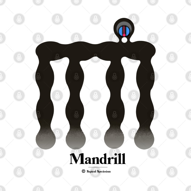 Bold monkey print "Mandrill" by RockPaperScissors