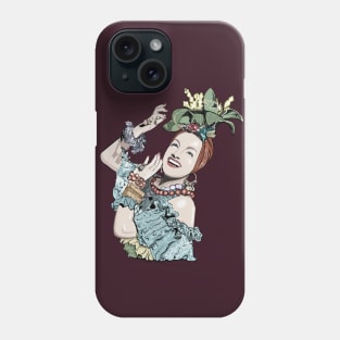 Carmen Miranda- vintage fade Phone Case