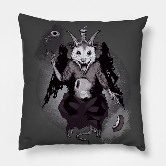 Trashphomet Pillow by LVBart