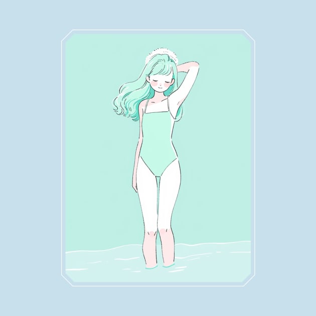 bathing in the turquoise world by gibah