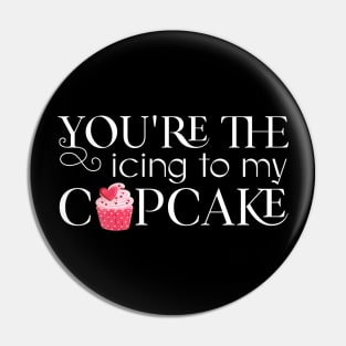 Cute Romantic Cupcake Design for Women in Love Valentine's Day Pin