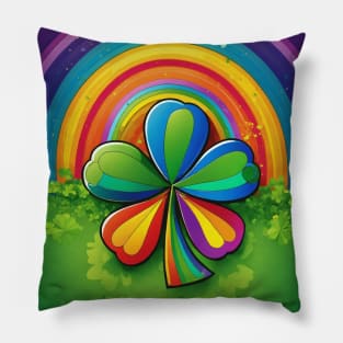 Saint Patrick's Day Rainbow Pillow