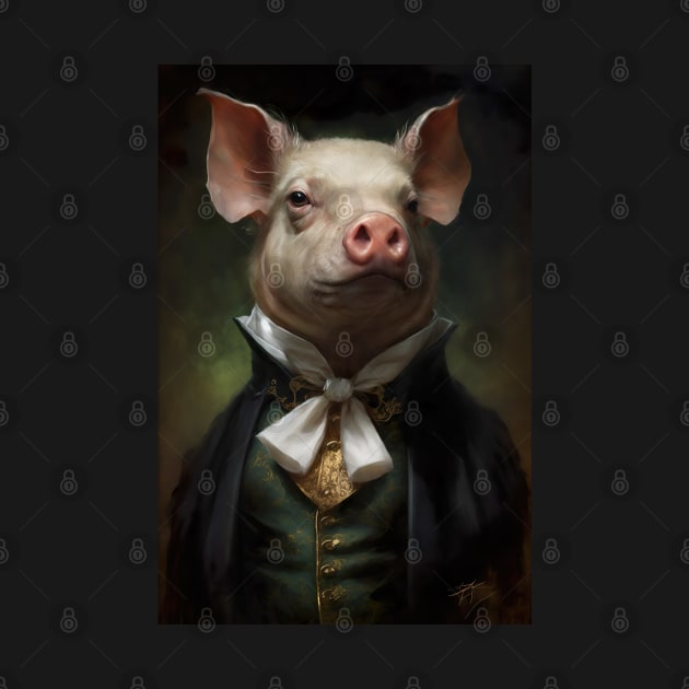 Pig Prince Classic Portrait by YeCurisoityShoppe