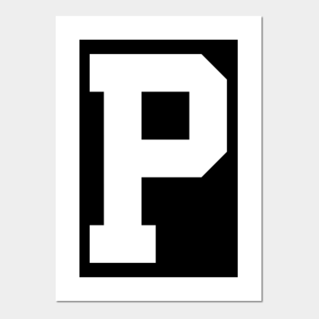 capital p alphabet letters letter p posters and art prints teepublic