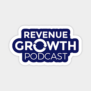 Revenue Growth Podcast-White Logo Magnet