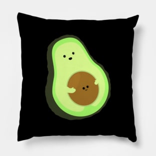 Cute Avocado Mommy with Baby Seed Pillow