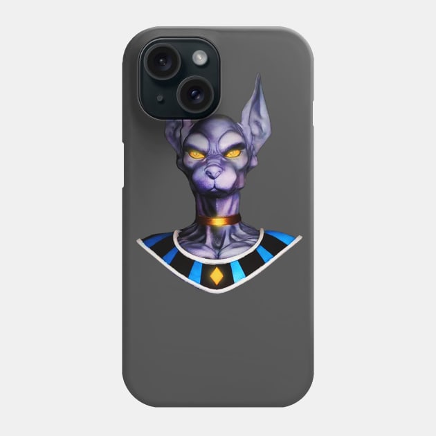 Lord of Destruction Beerus-sama! Phone Case by iQdesign