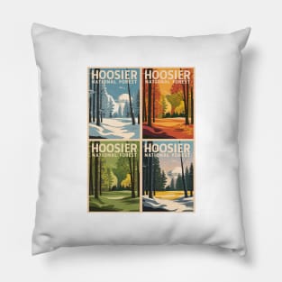 Four Seasons Hoosier National Forest Pillow