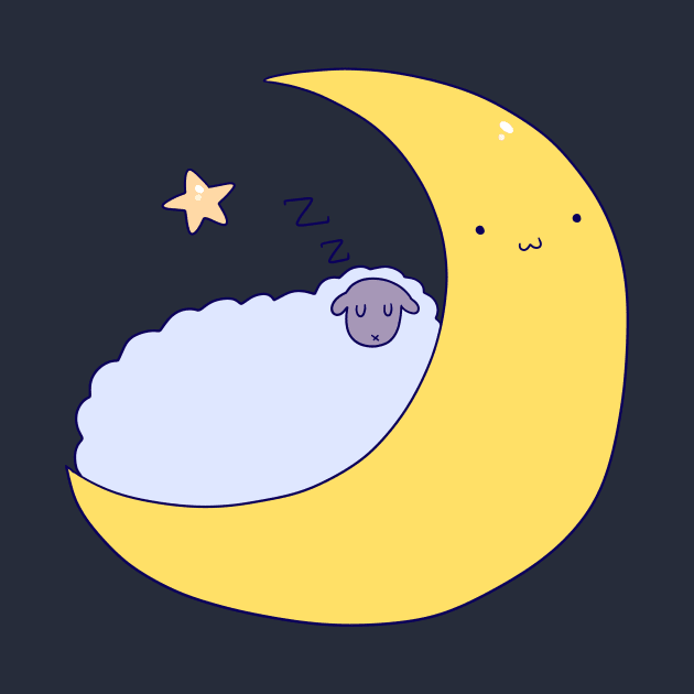 Sleepy Moon Sheep by saradaboru