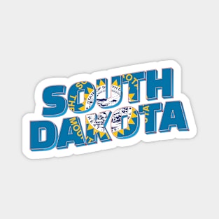 South Dakota vintage style retro souvenir Magnet