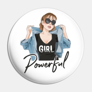 Girl Powerful Pin