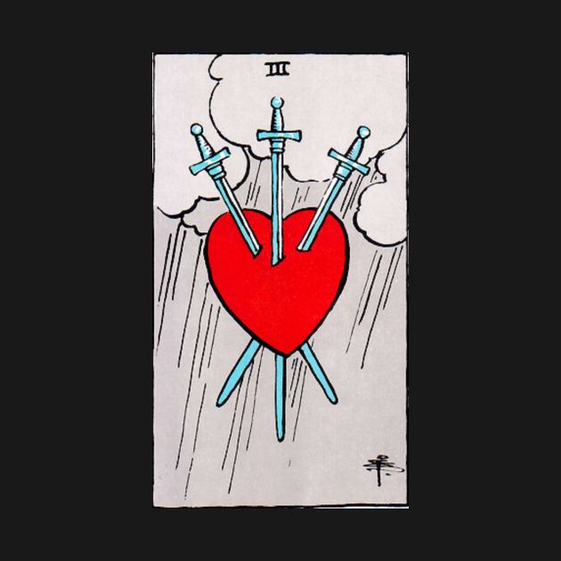 Three of Swords Tarot by Phantastique