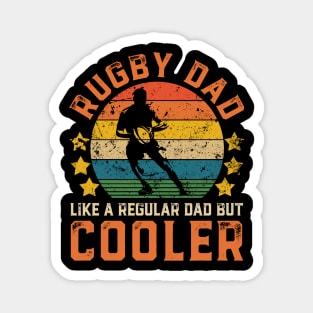 Rugby Dad Funny Vintage Rugby Player Father's Day Gift Magnet