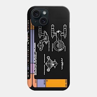 Computer Readout Showing Animated Series Starship Phone Case