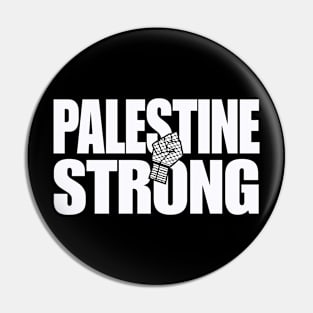 Palestine Strong - Keffiyeh Fist - Front Pin