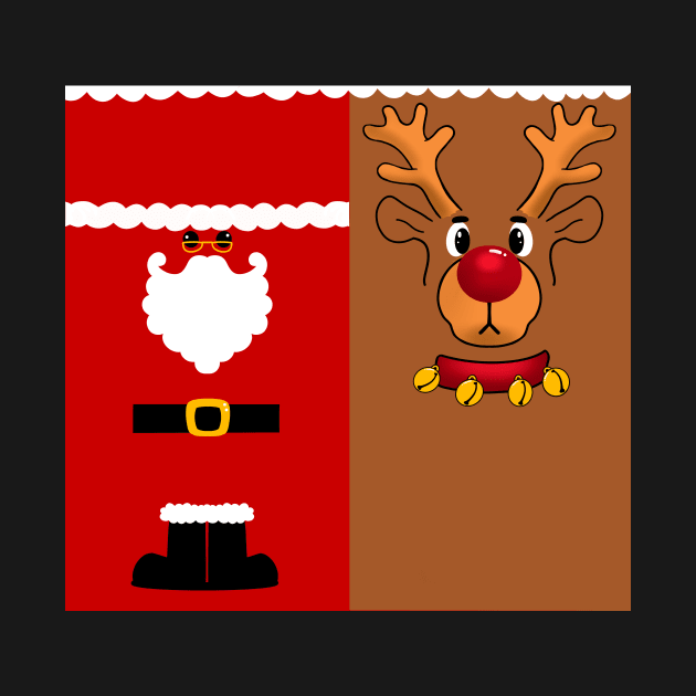 Santa Claus And Rudolph the reindeer by SusanaDesigns