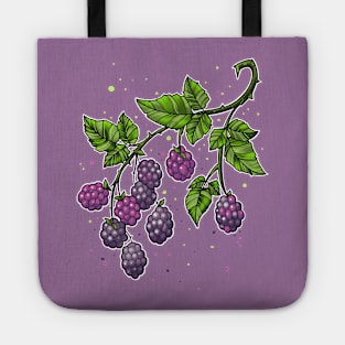 blackberries on twig Tote