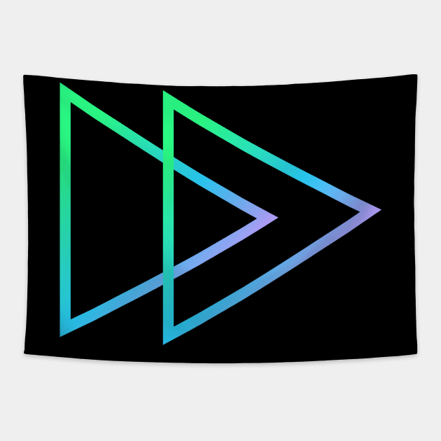 Play Button - No Outline Tapestry by SteelyStreams