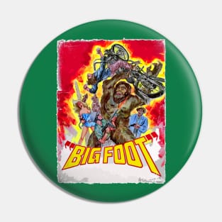 Bigfoot Retro 1969 Cult Classic Horror Fan Art Pin