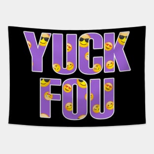 Yuck fou purple emoji Tapestry