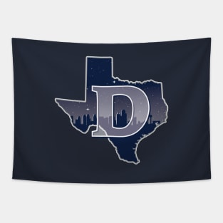 Dallas Cowboys State Outline Tapestry