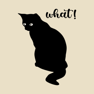 Cat What - Murderous Black Cat T-Shirt