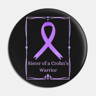 Sister of a Crohn’s Warrior Pin