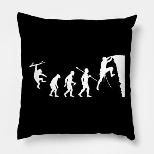 evolution of rock climbing Pillow