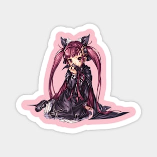 Cute girl japanese anime Magnet