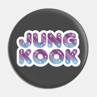 BTS Jeon Jungkook name sparkling typography Morcaworks Pin