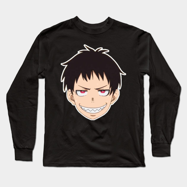 Wallpaper Shinra Kusakabe Smile Fire Force Long Sleeve T Shirt Teepublic For Free