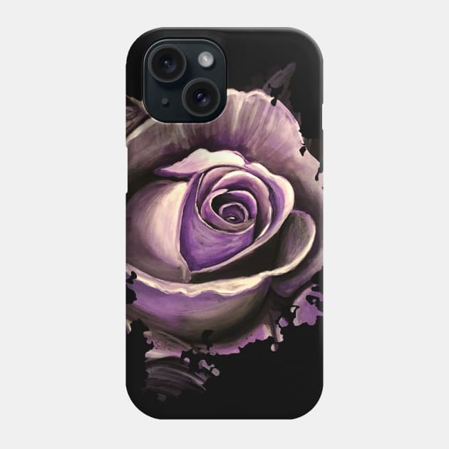 Purple Rose Phone Case by adamzworld