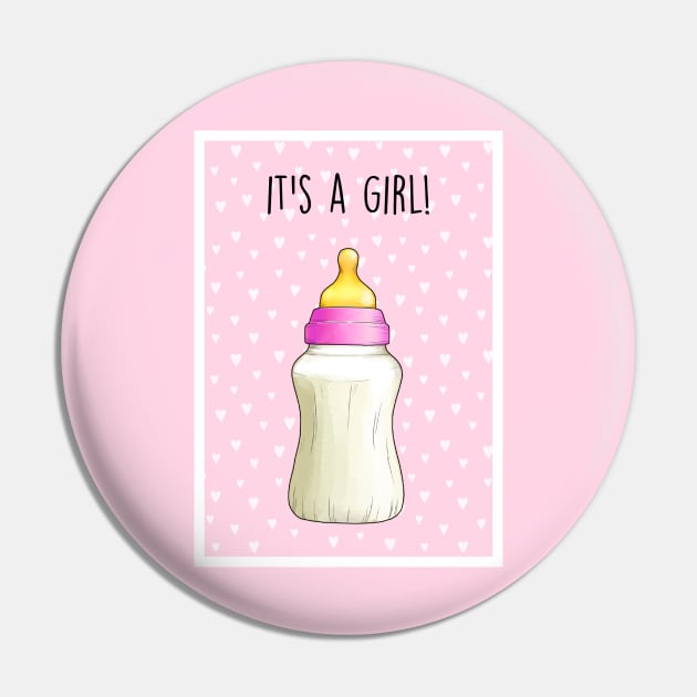 It's a girllll Pin by Poppy and Mabel