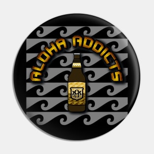 Aloha Addicts Beer Bottles Pin