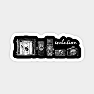 Vintage Evolution of the Camera Photography Magnet