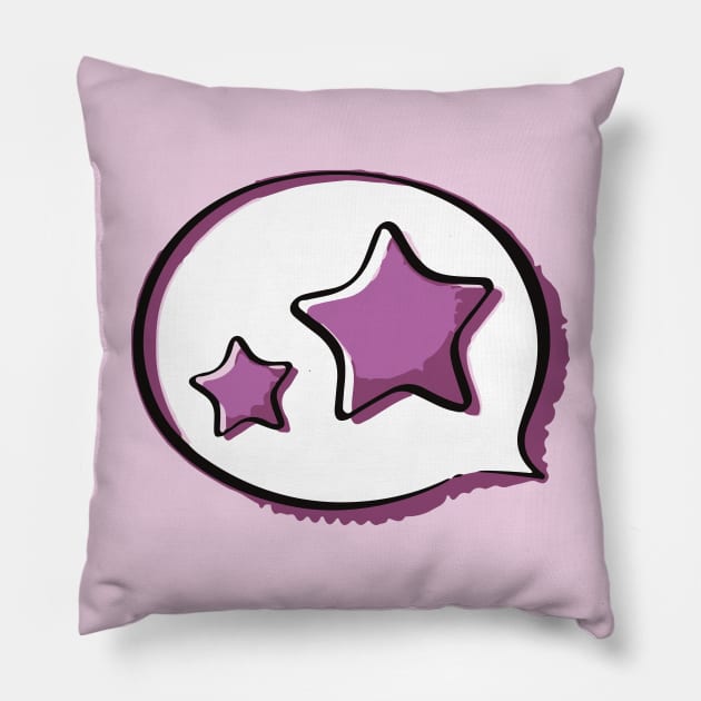 BTS butter star purple Pillow by Oricca