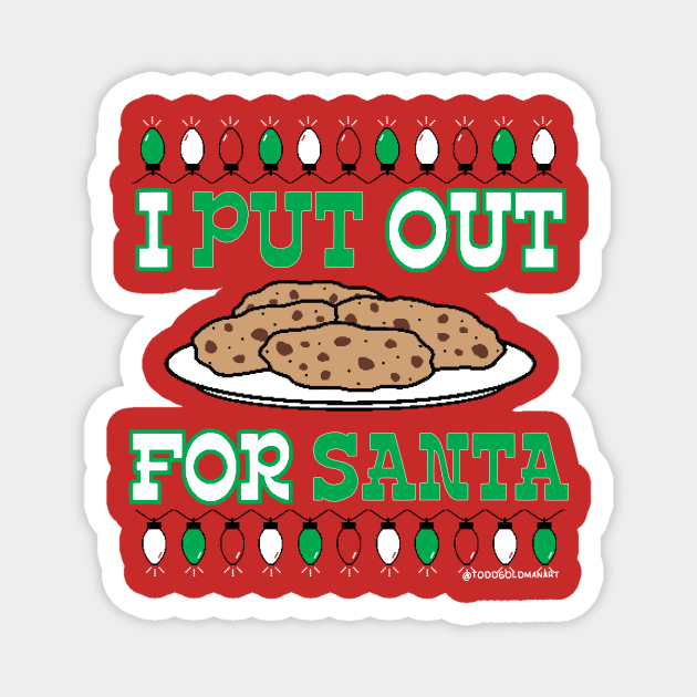 PUT OUT SANTA Magnet by toddgoldmanart