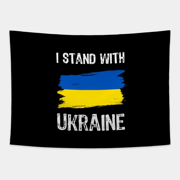 I stand with Ukraine Tapestry by Yasna