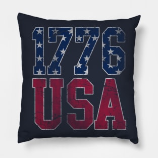 Patriotic 1776 USA America 4th of July Independence Day Pillow