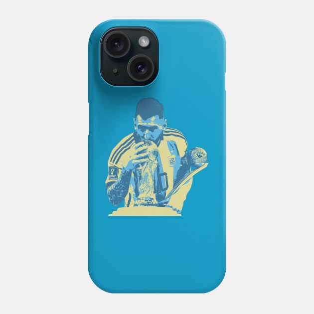 messi is Goat Worldcup Phone Case by neng
