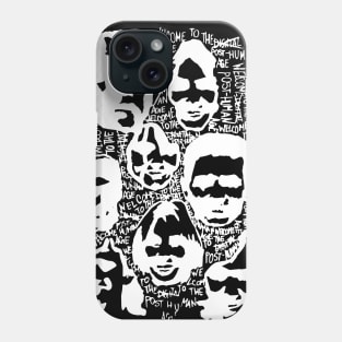 Welcome To The Post-Human Age - Screenprinting image Black Phone Case