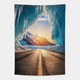 the ice tunnel road Tapestry