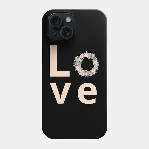 Flowers lover design gift for her who love floral design Phone Case by Maroon55