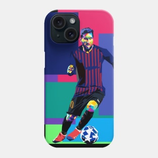 Lionel messi in wpap pop art design Phone Case