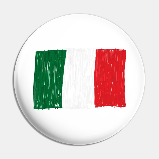 Italy flag made of doodle vector Pin by GULSENGUNEL